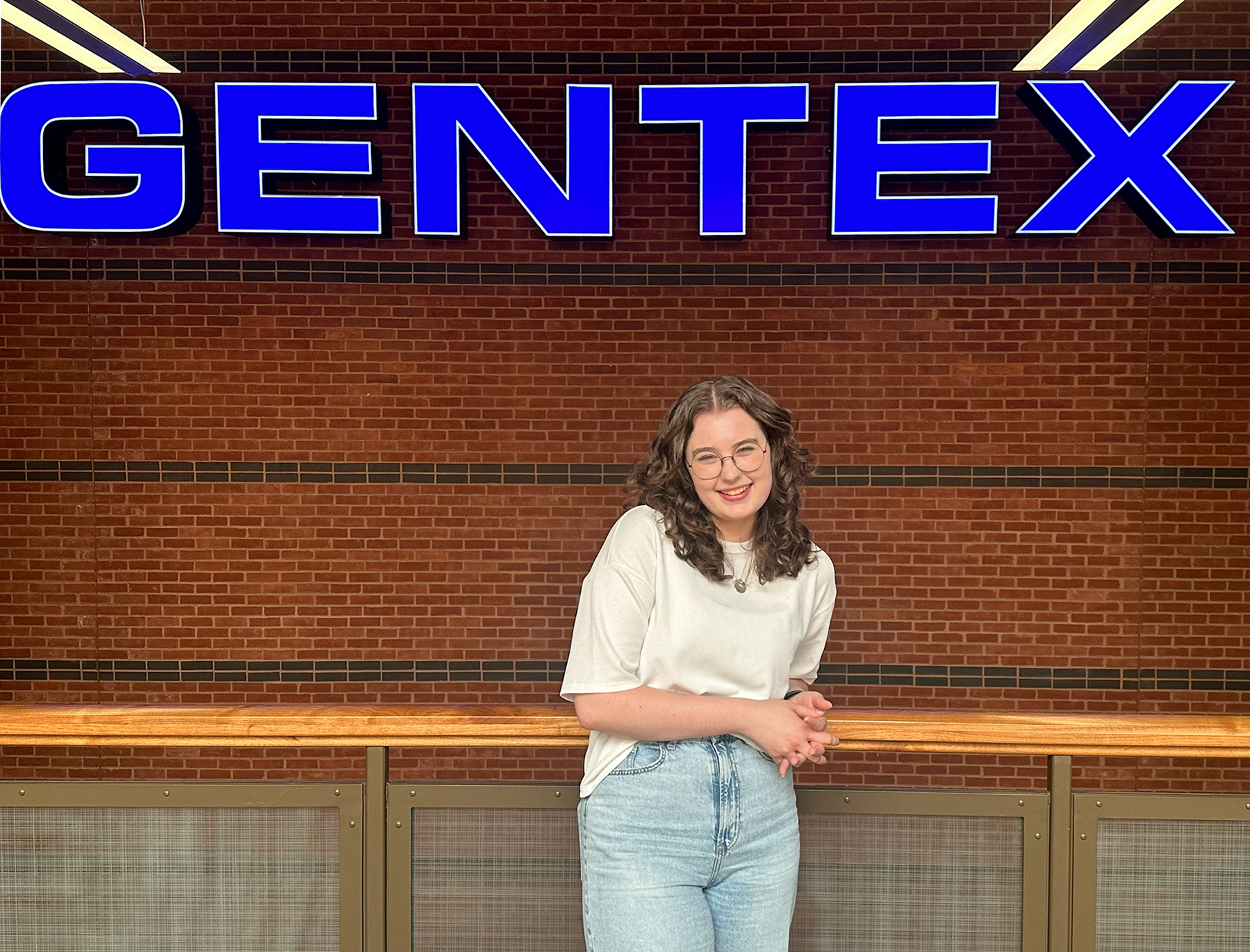 KCAD graphic design student Isabelle Buckler interning at Gentex