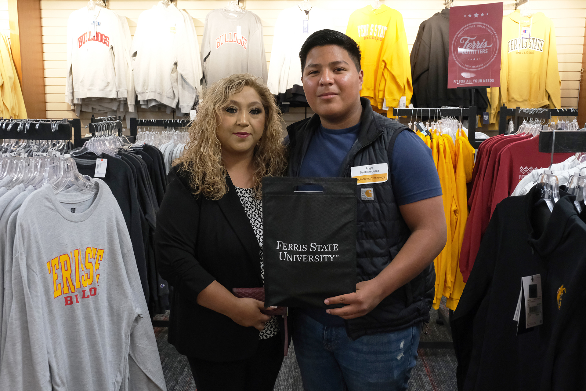 Angel Santillan-Lopez Ferris State orientation day one feature story