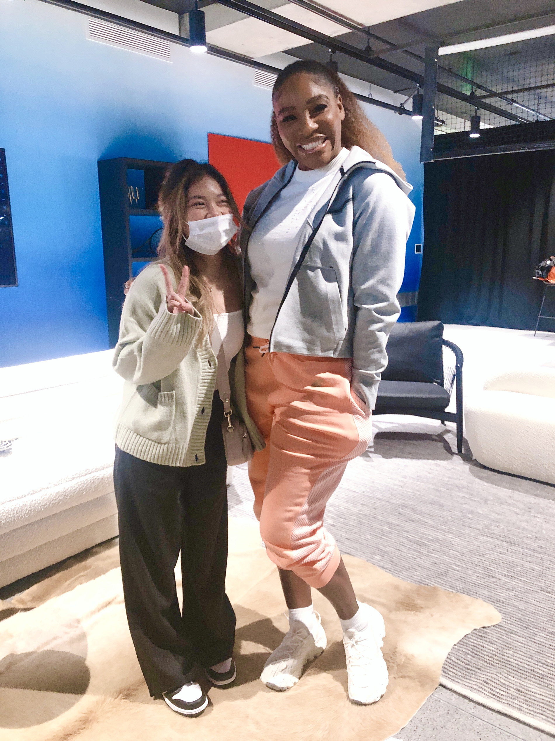 Heather Truong and Serena Williams photo Nike shoes