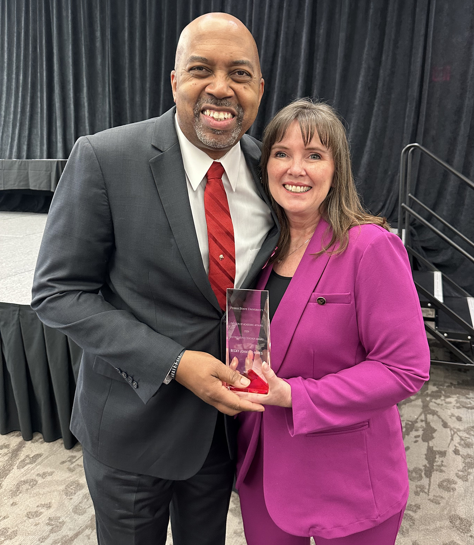 Becky Johnson-Himes honored as 2024 Distinguished Teacher, Ferris State University staff, faculty awarded for excellence