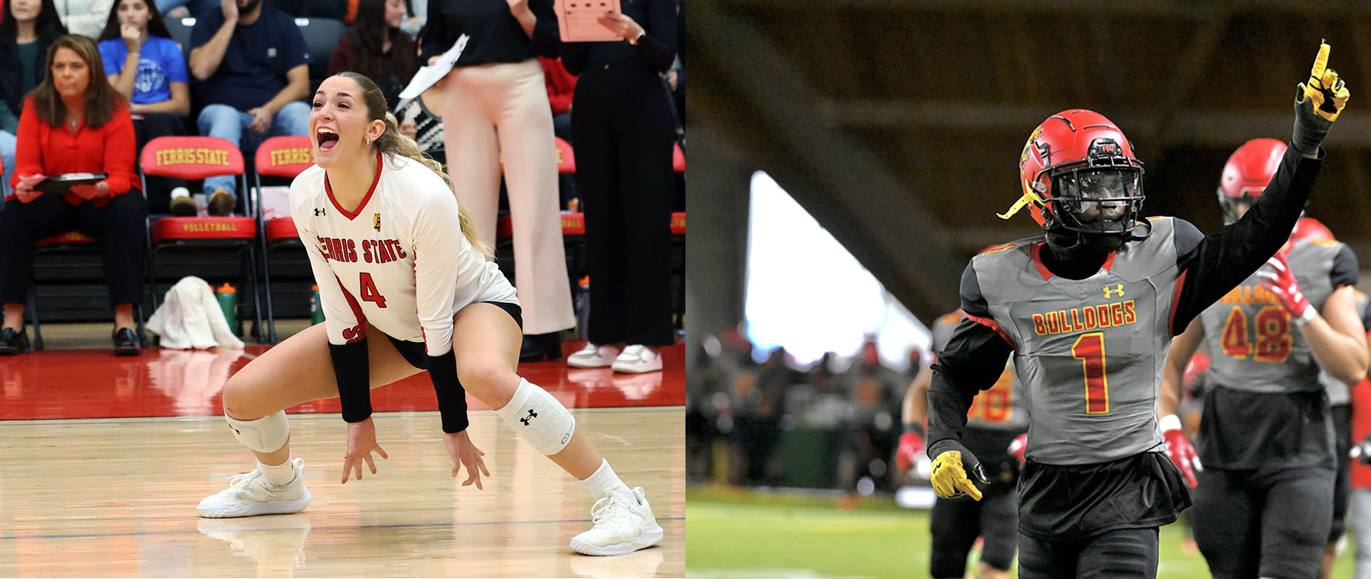 Ferris State football and volleyball ranked tops in the nation