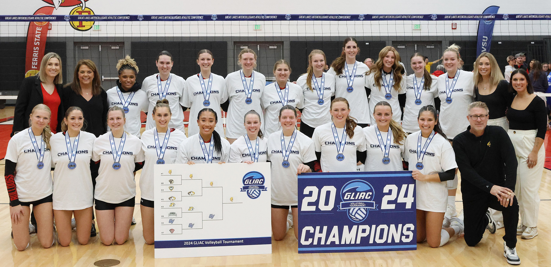 Ferris State volleyball team wins GLIAC Tournament championship
