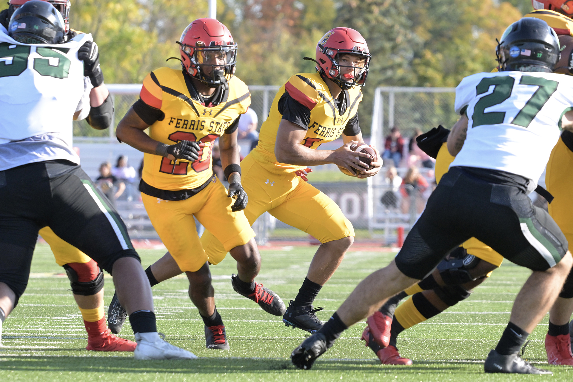 Ferris State Football defeats Roosevelt