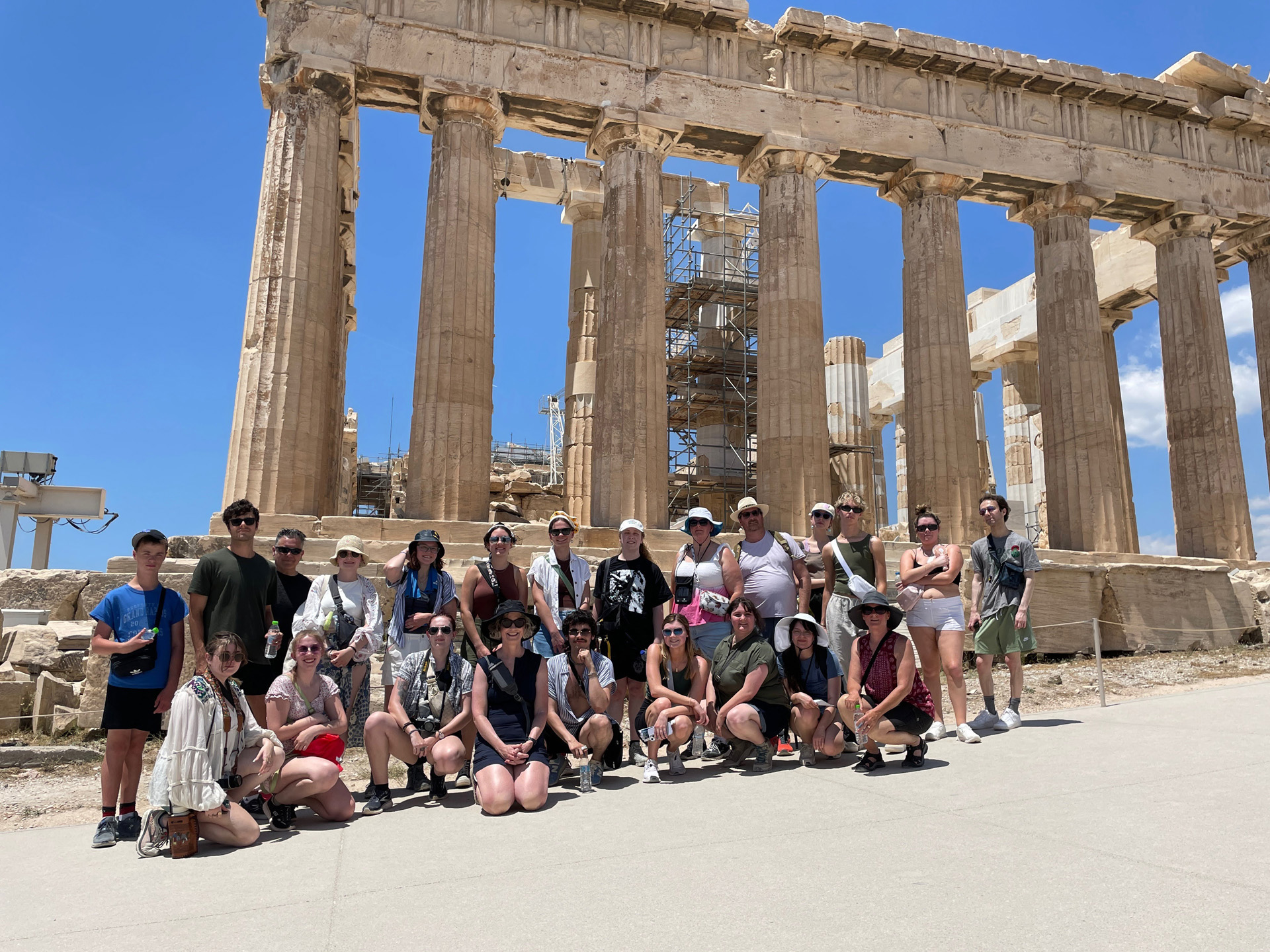 Ferris State KCAD students on study abroad adventure in Greece