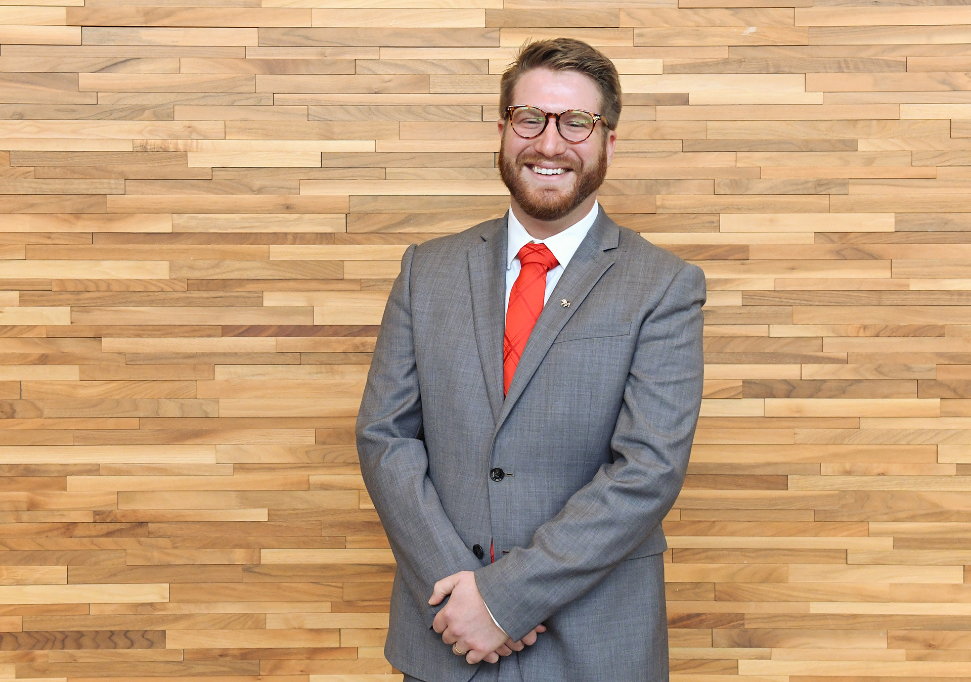 Luke Edington president of the executive board of the Alumni Association