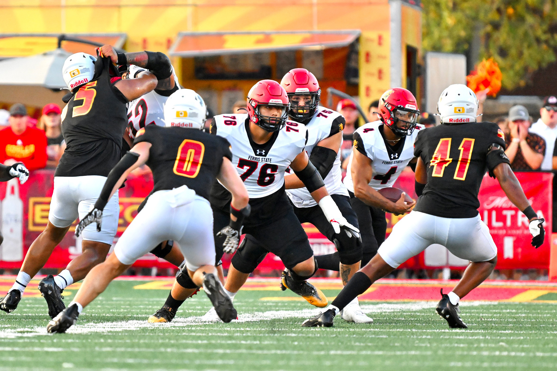 Ferris State football faced Pittsburg State in Kansas
