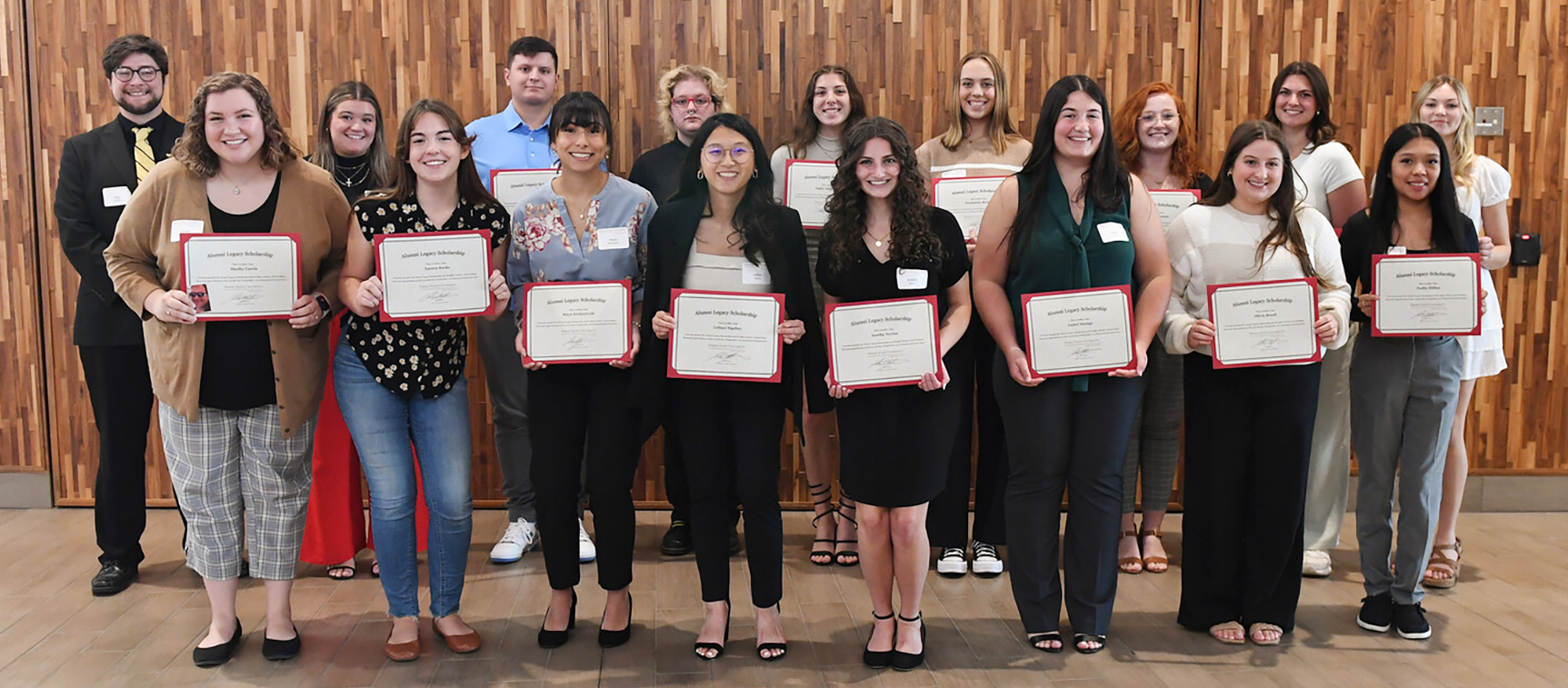 Ferris State Alumni Legacy Scholarship recipients 2024
