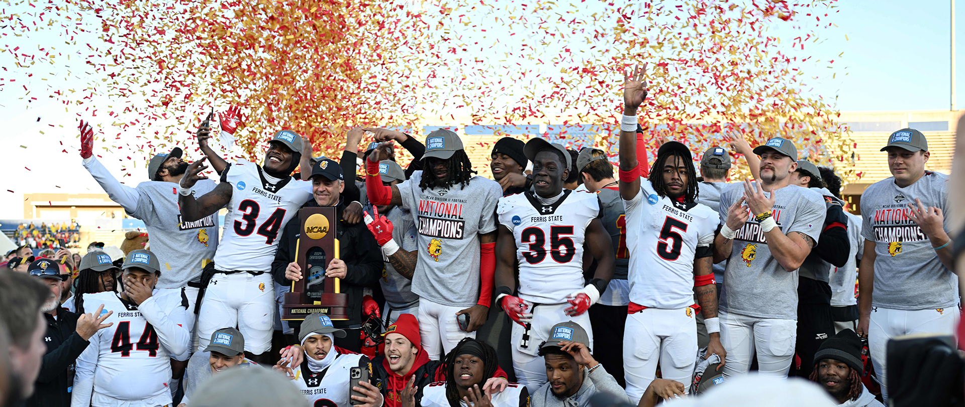 Ferris State reminding people about the football national championship parade