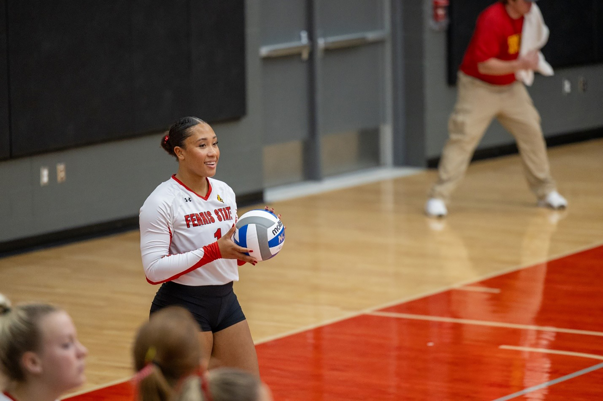 Ferris State volleyball player Tatum Outlaw gets it done on the court in the classroom