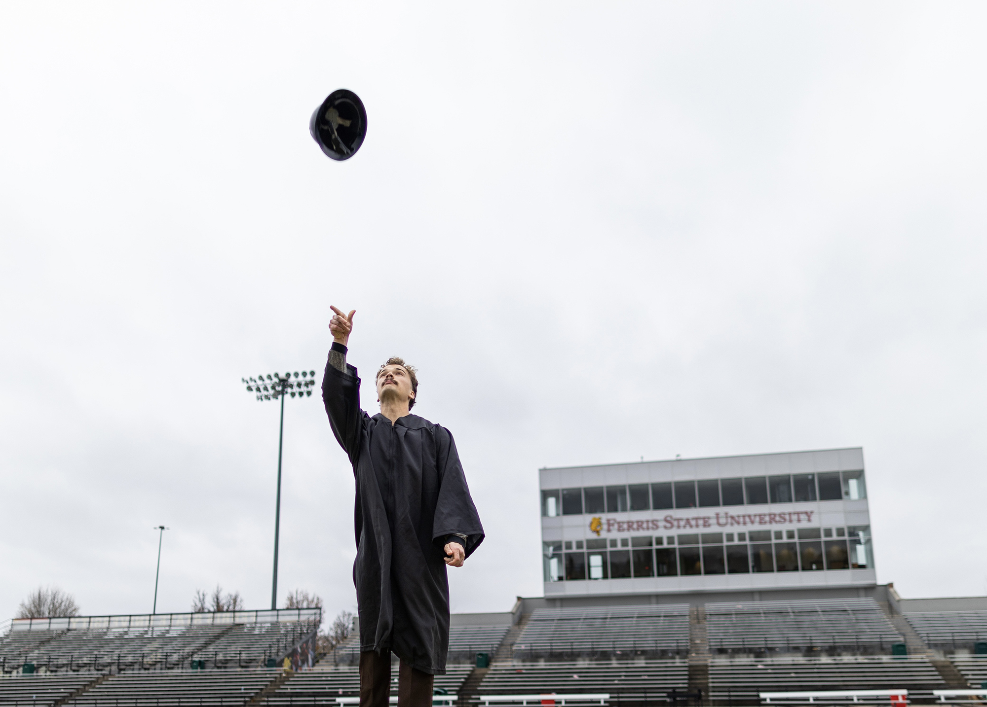 Griffin Nowell graduates from Ferris State in Construction Management