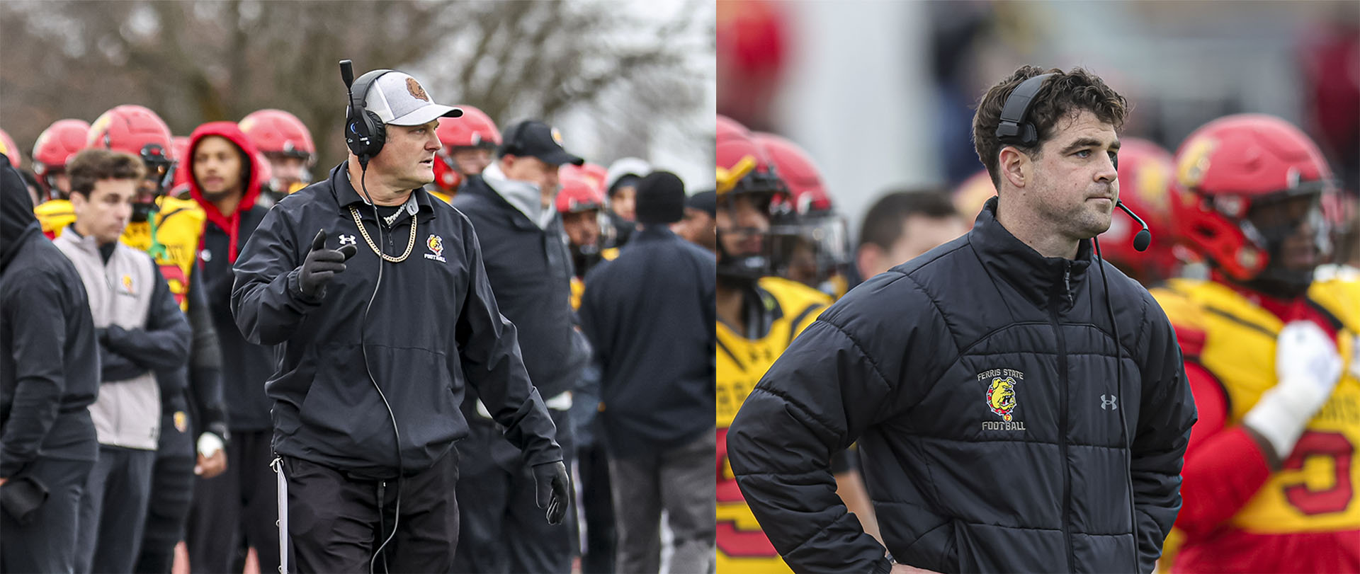 Ferris State co-defensive coordinators Tony Annese and Ryan Hodges honored