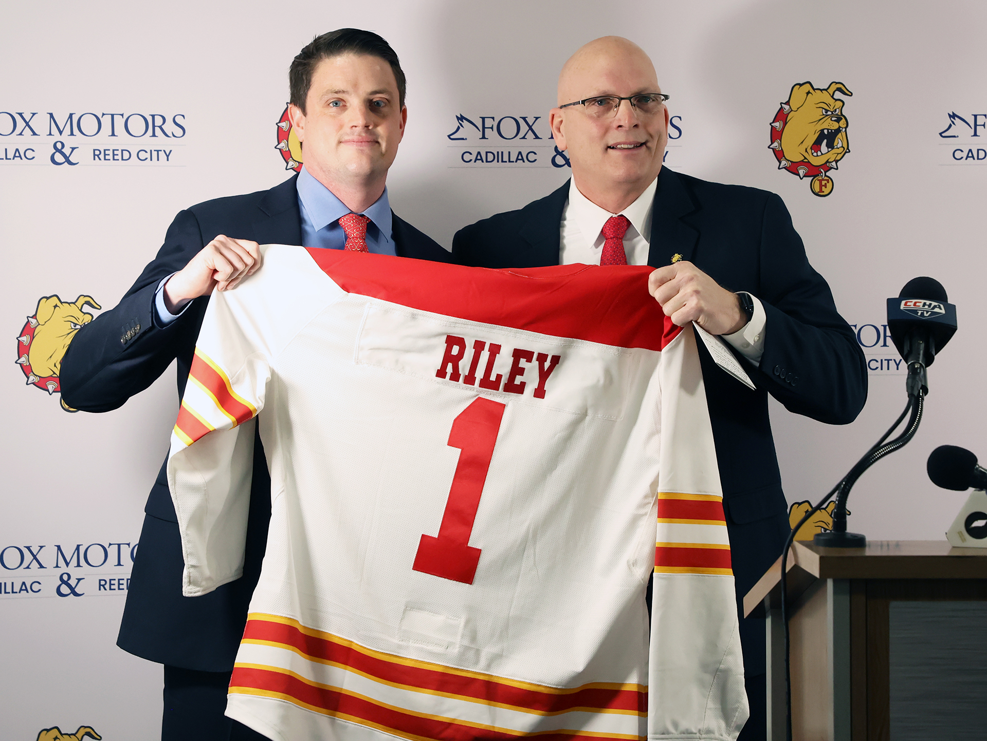 Brett Riley introduced as new Ferris State hockey head coach