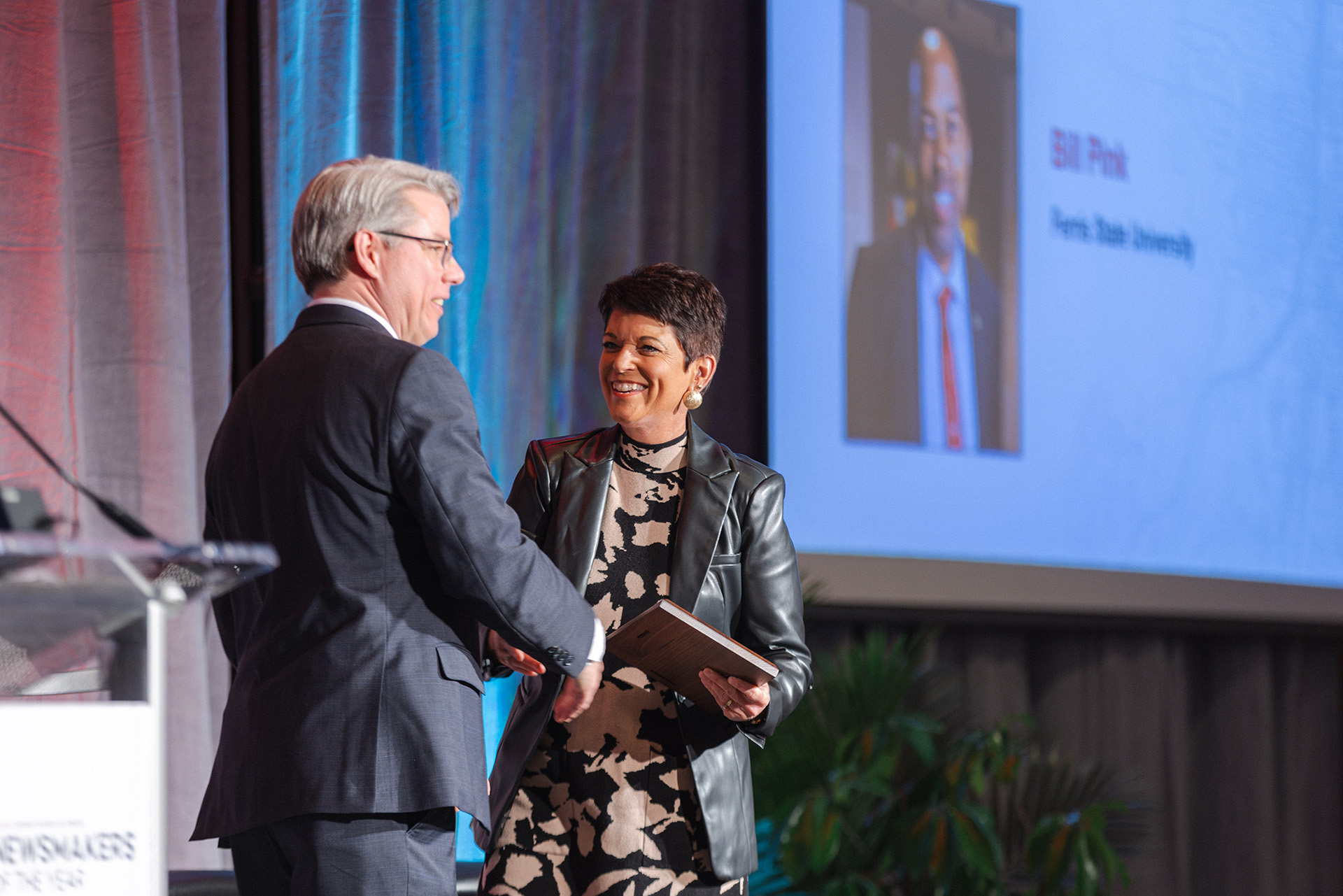 Acceptance of President Pink's award