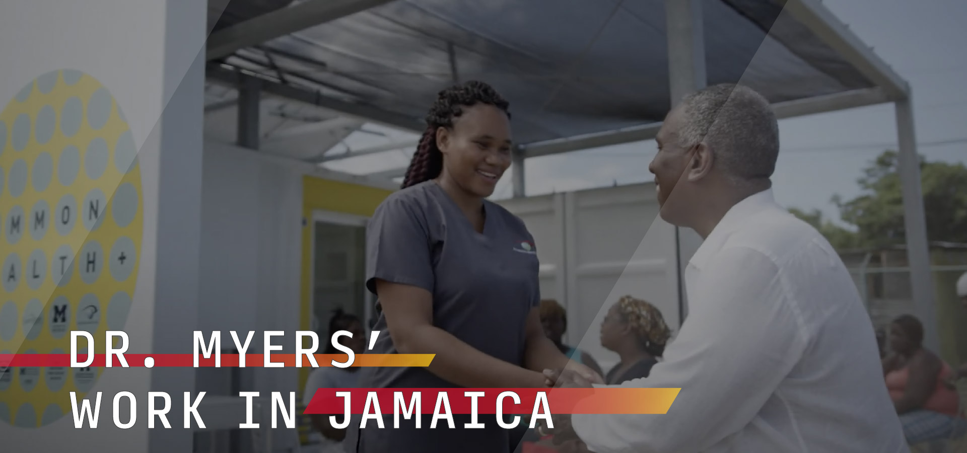 Dr. Myers at the clinic in Jamaica