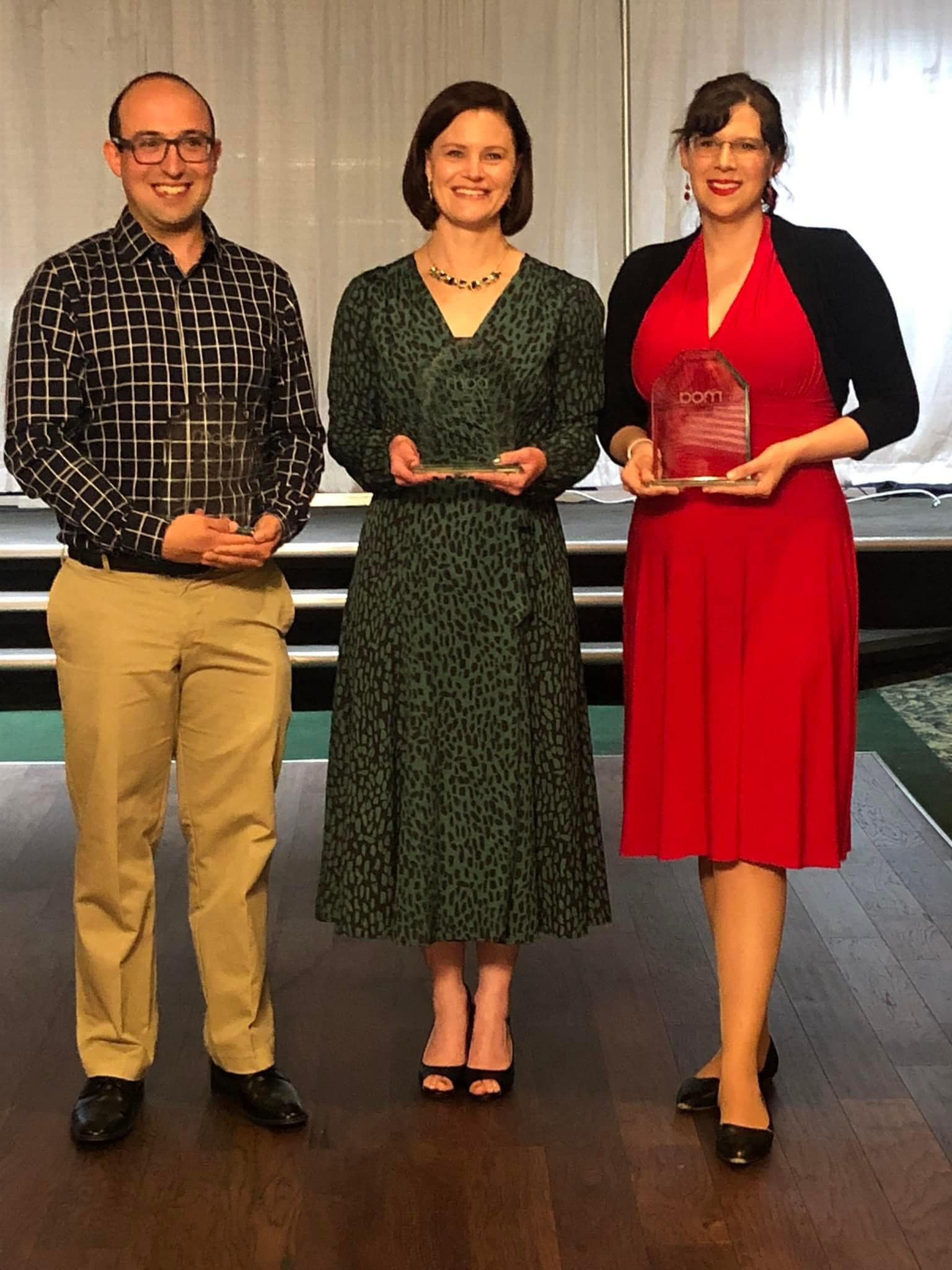 James Carpenter, Paula McDowell, and Emily Aslakson