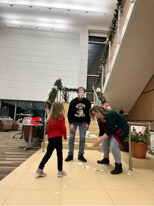 Taking a pie to the face