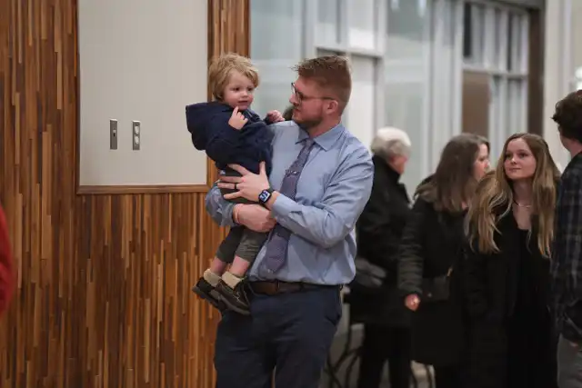 Person holding a child