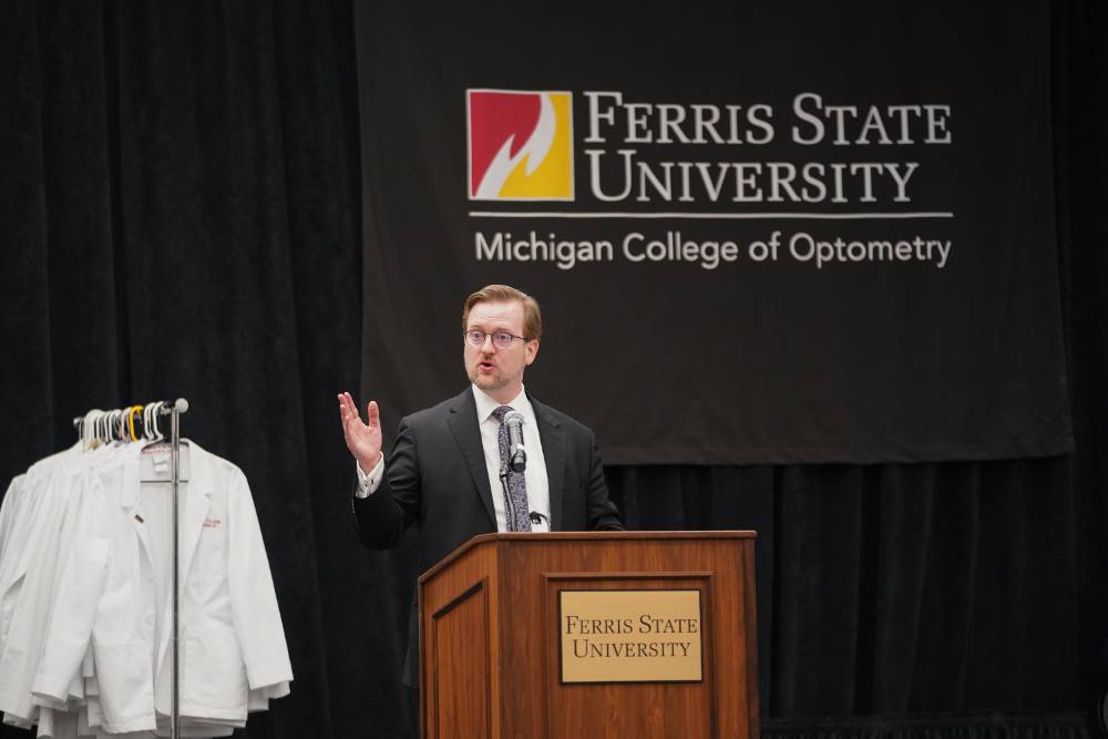 Dr. Taylor Speaking at Ceremony