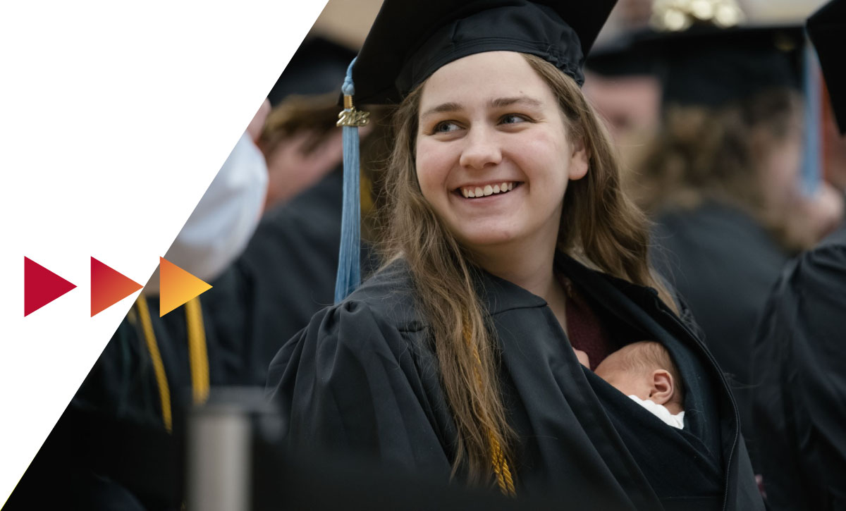 Student smiling