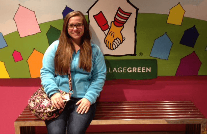 Katie Schumann at Ronald McDonald House