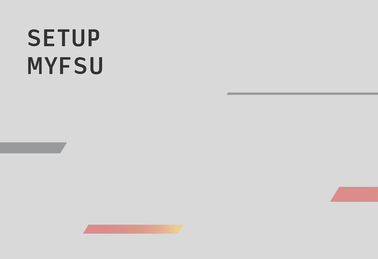 Setup MyFSU