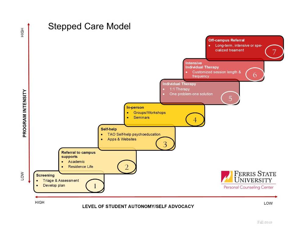 Stepped care step map