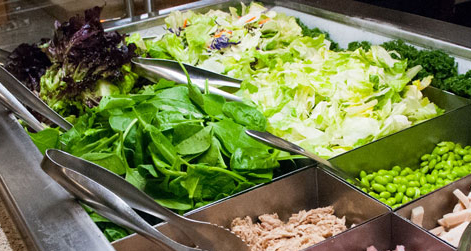 A salad bar