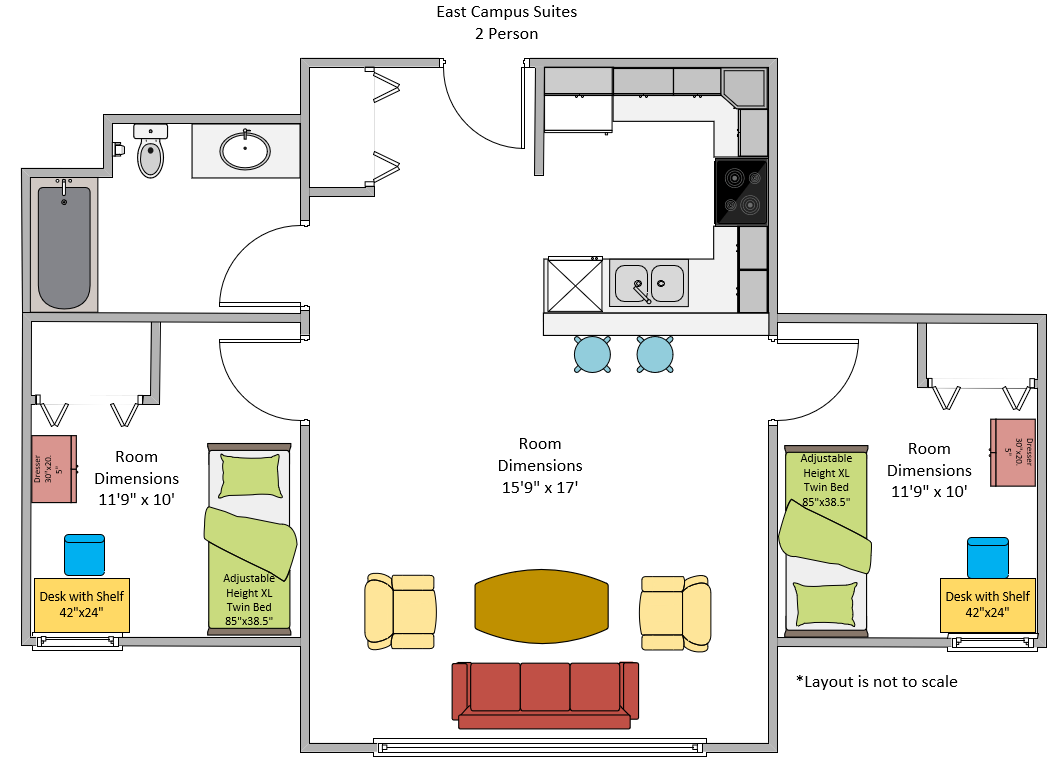 East Campus Suites Floor Plans