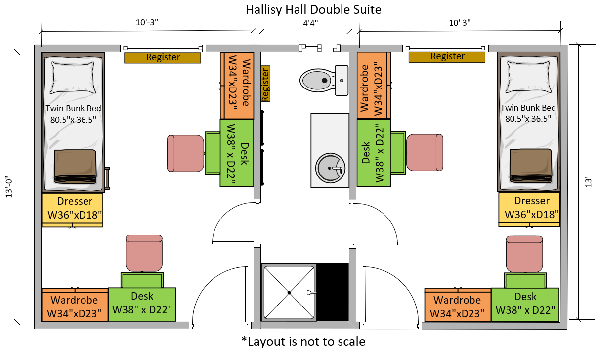 Hallisy hall double suite