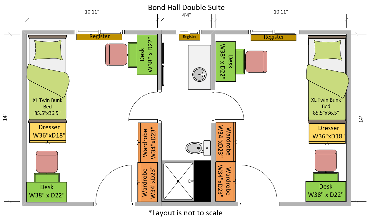 Bond Hall Double Suite