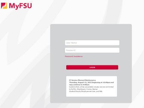 login to MyFSU