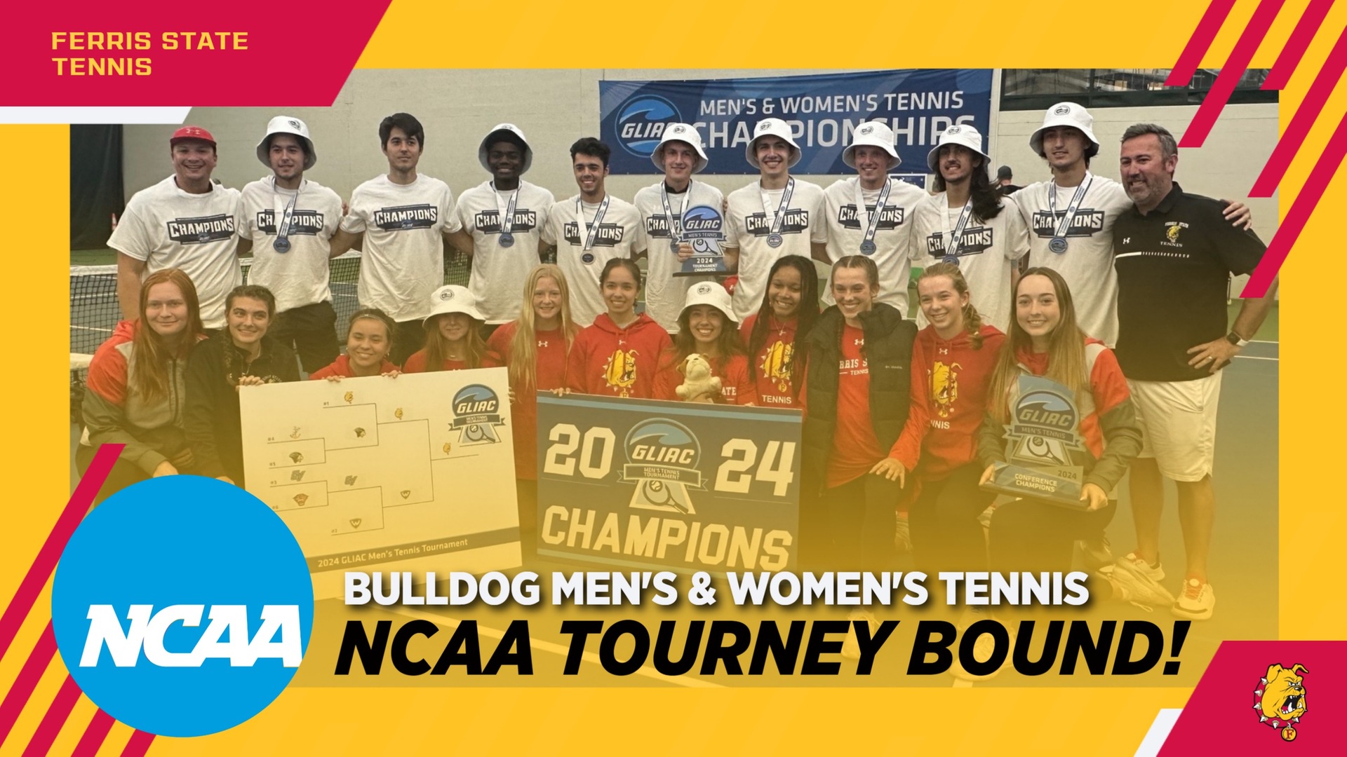 Both Ferris State tennis teams selected for NCAA DII tournament